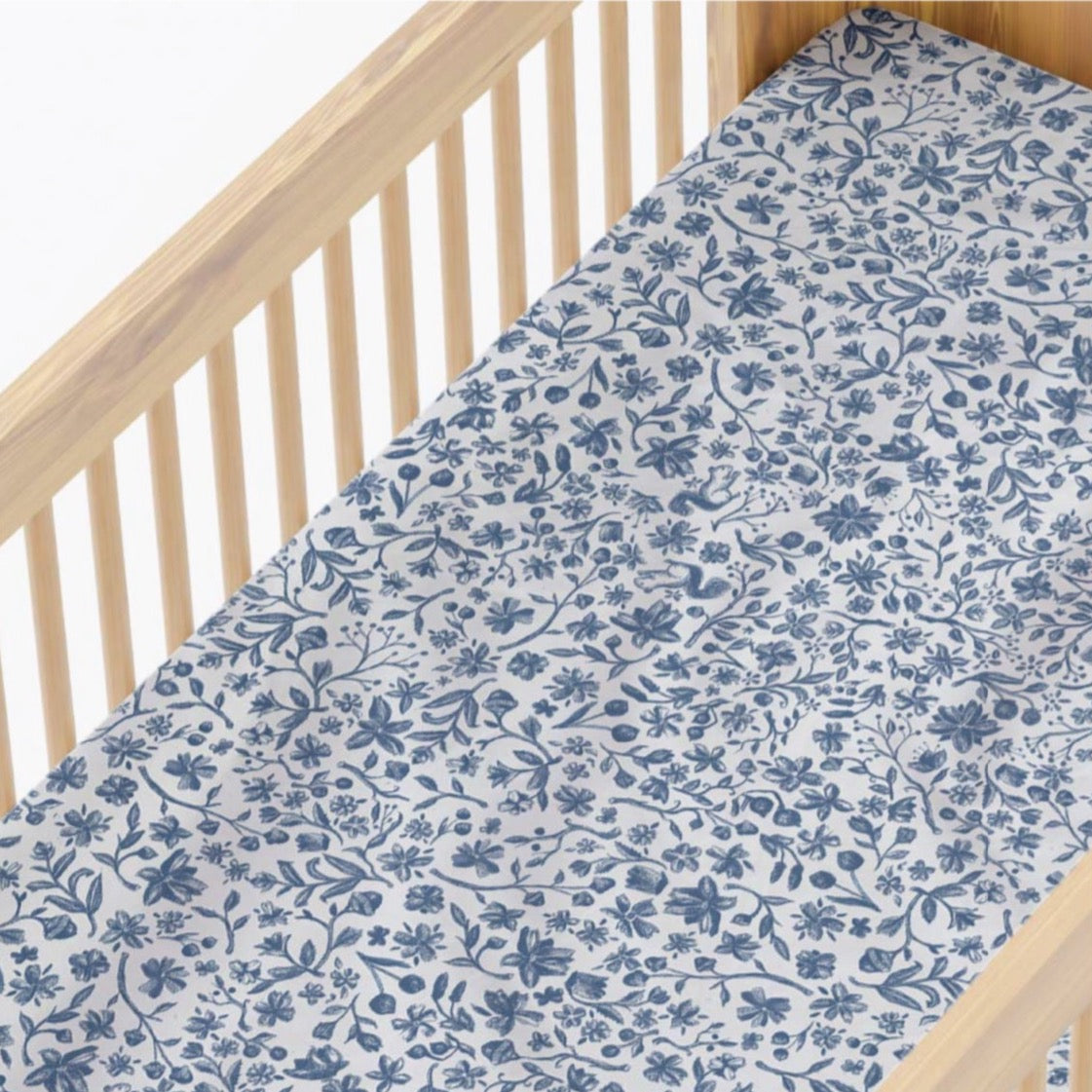 Botanic Blue Cribsheet
