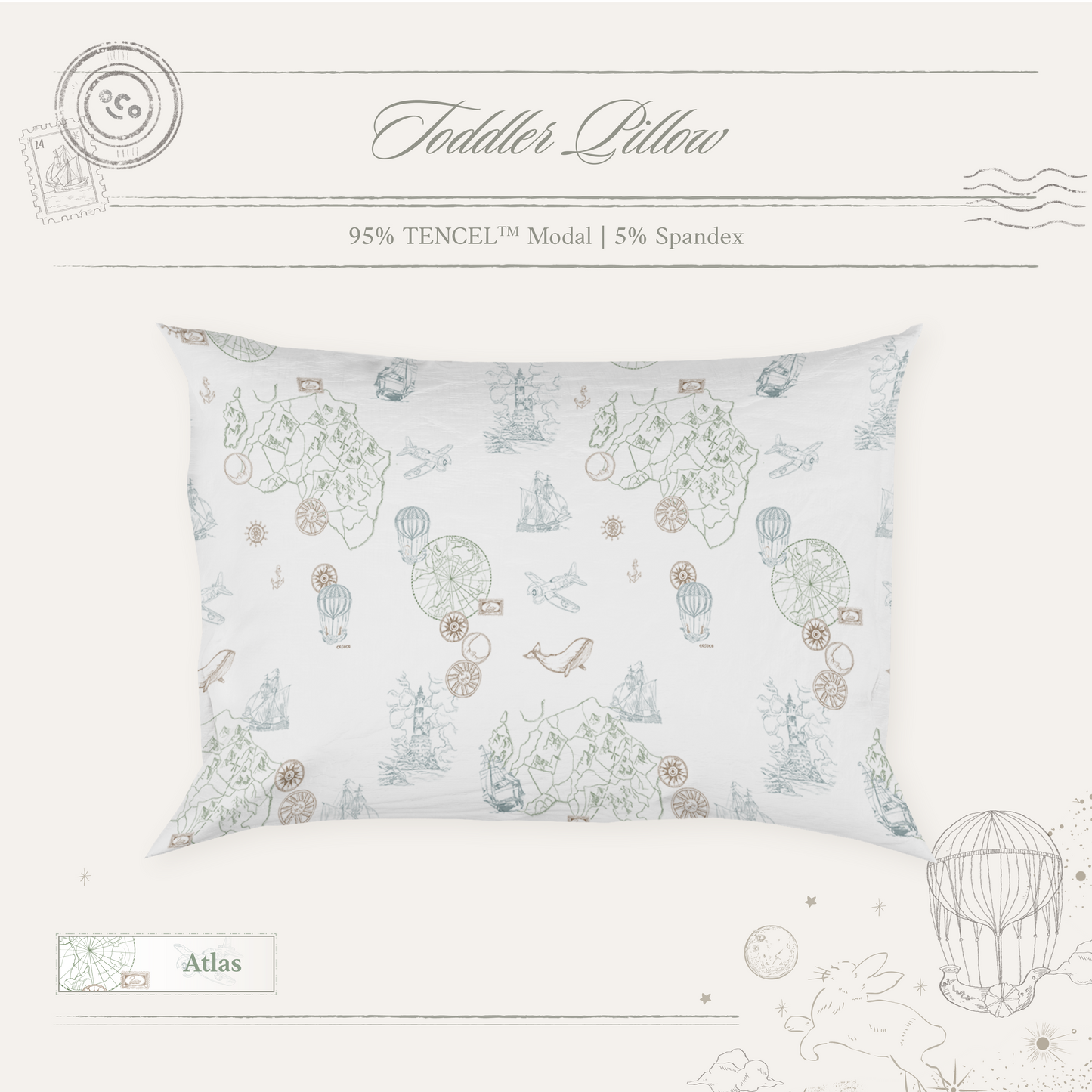 Atlas Toddler Pillow
