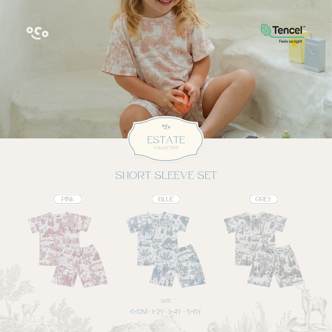 Estate Blue Short Sleeve Set