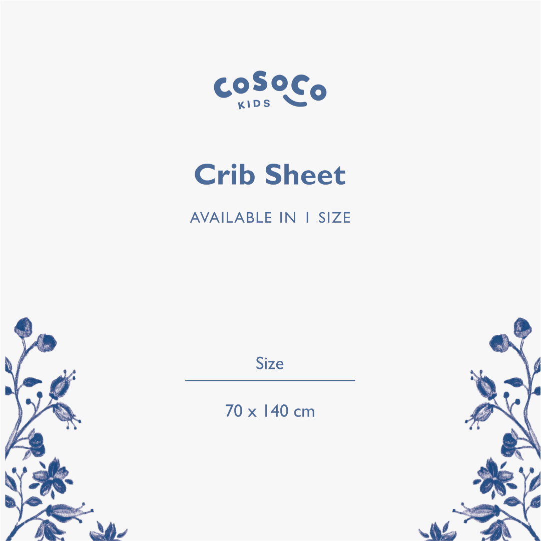 Botanic Blue Cribsheet