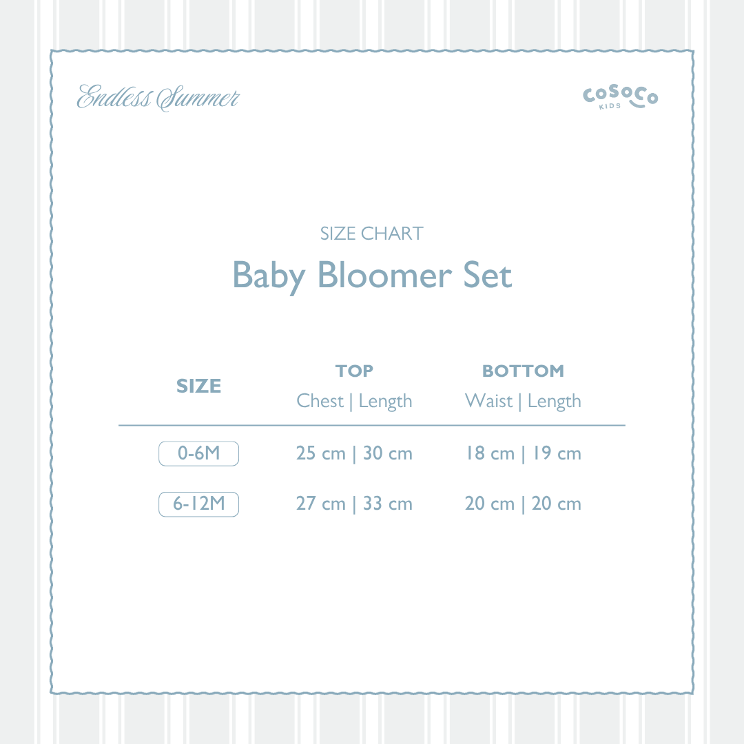Coastal Blue Baby Bloomer Set