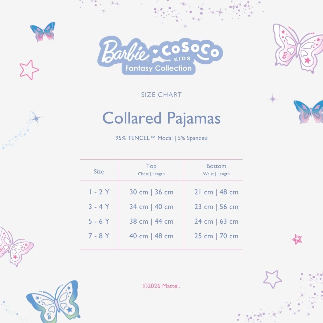 Barbie Collared Pajamas in Iconic Diamond