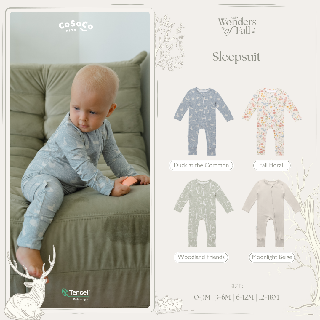Fall Floral Sleepsuit