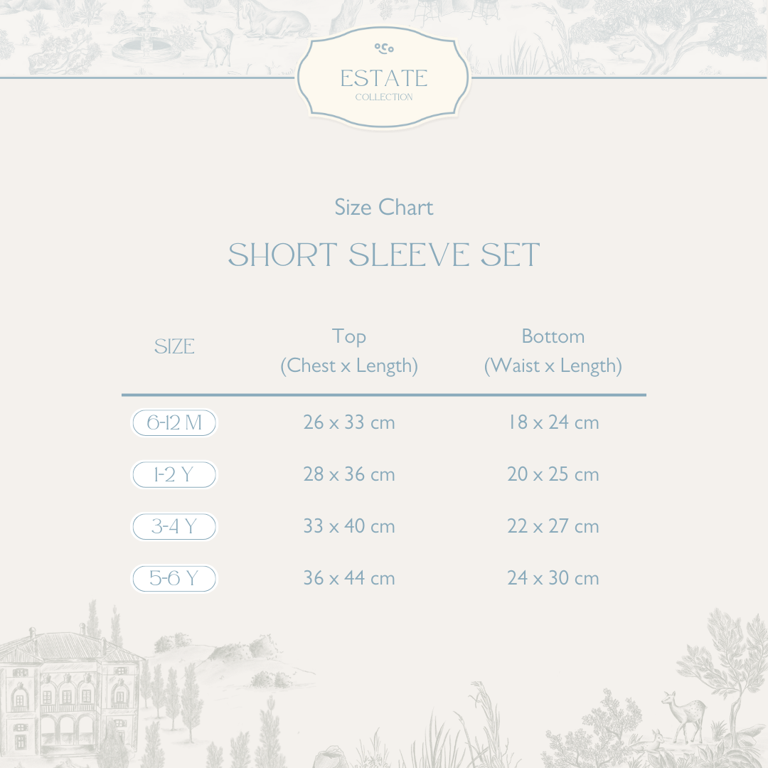 Estate Blue Short Sleeve Set