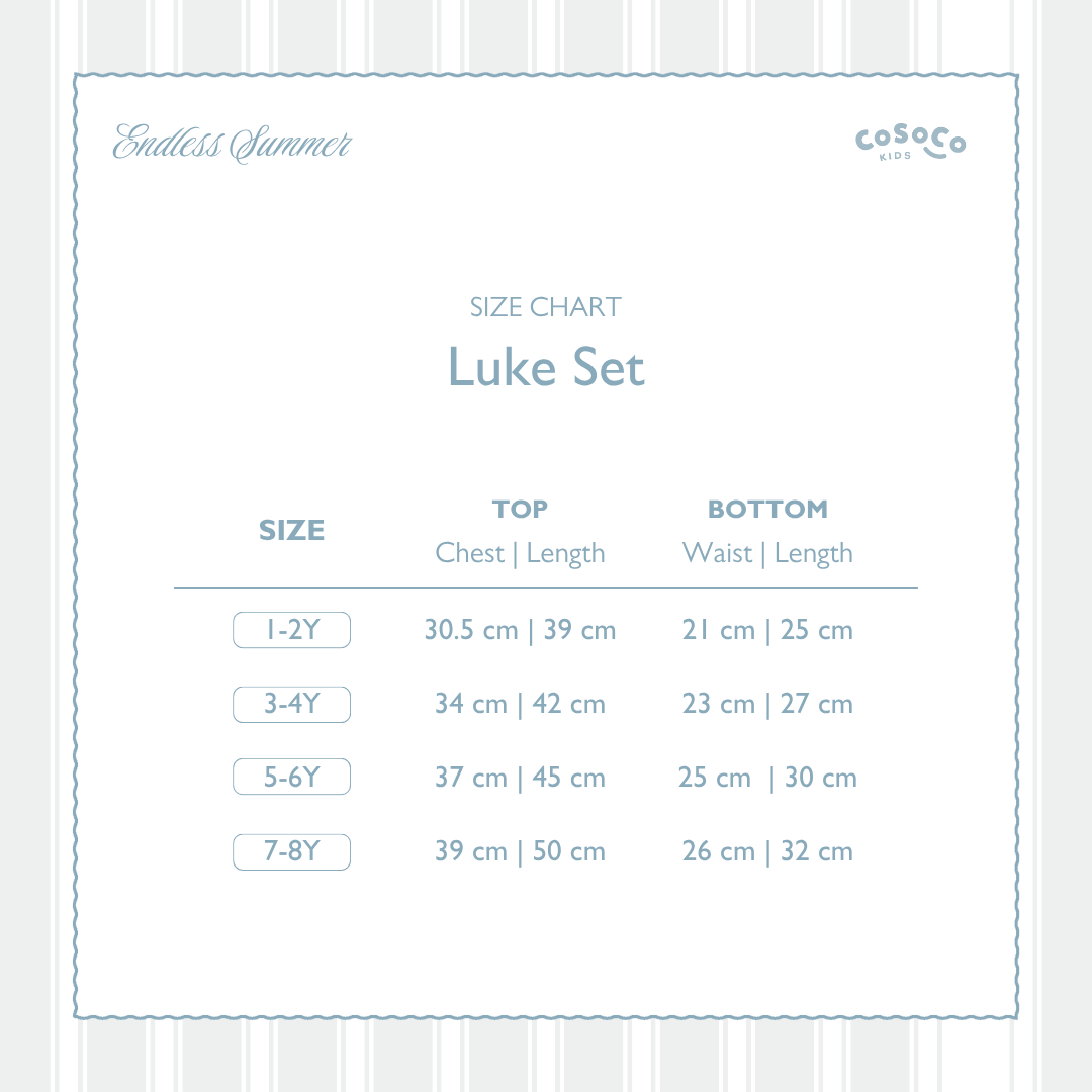 Kids Coastal Blue Luke Set