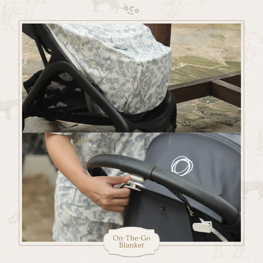 Jungle Toile On the Go Blanket