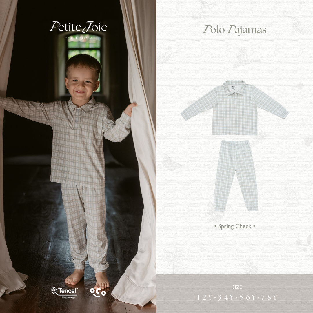 Spring Check Polo Pajamas Set