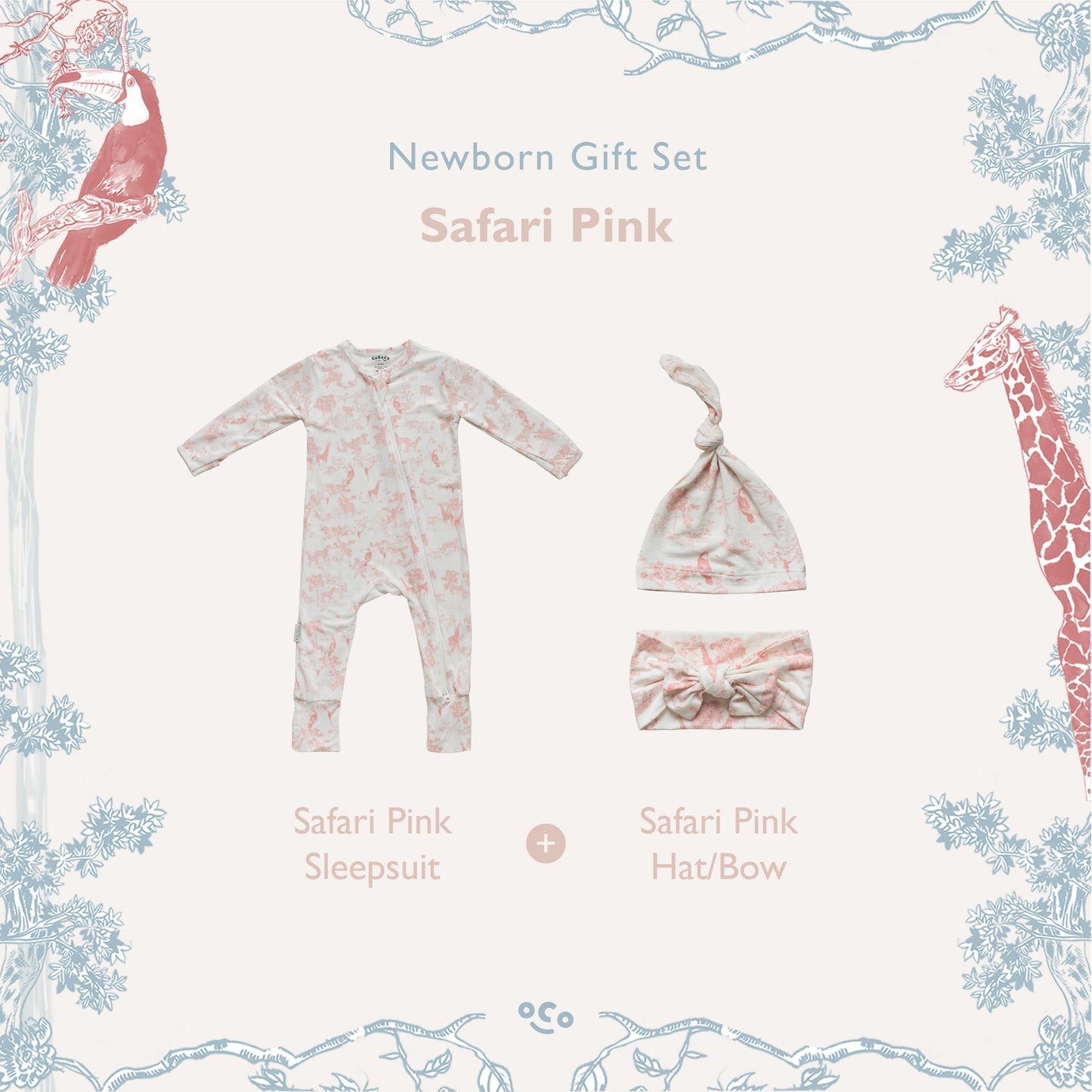 Safari Newborn Gift Set