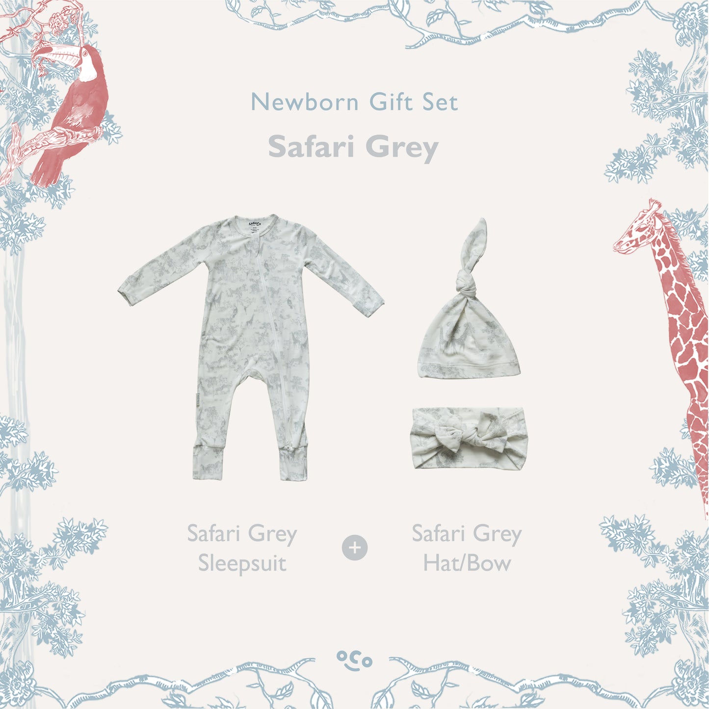 Safari Newborn Gift Set