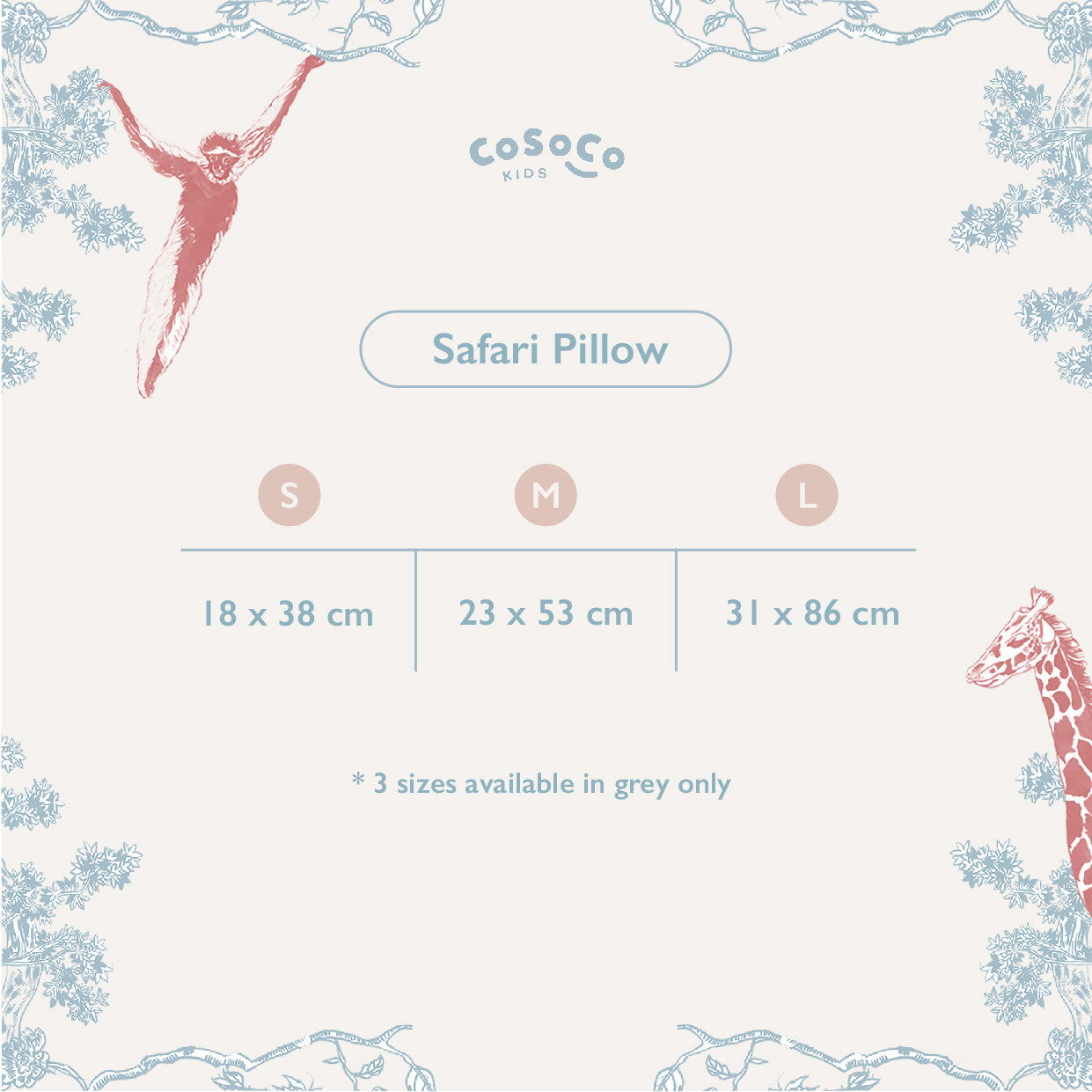 Safari Pink Huggable Pillow