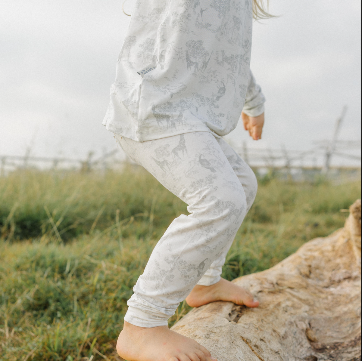 Safari Grey Toddler Pajamas
