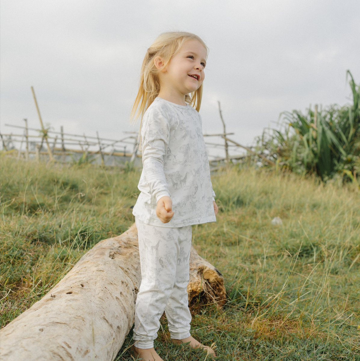 Safari Grey Toddler Pajamas
