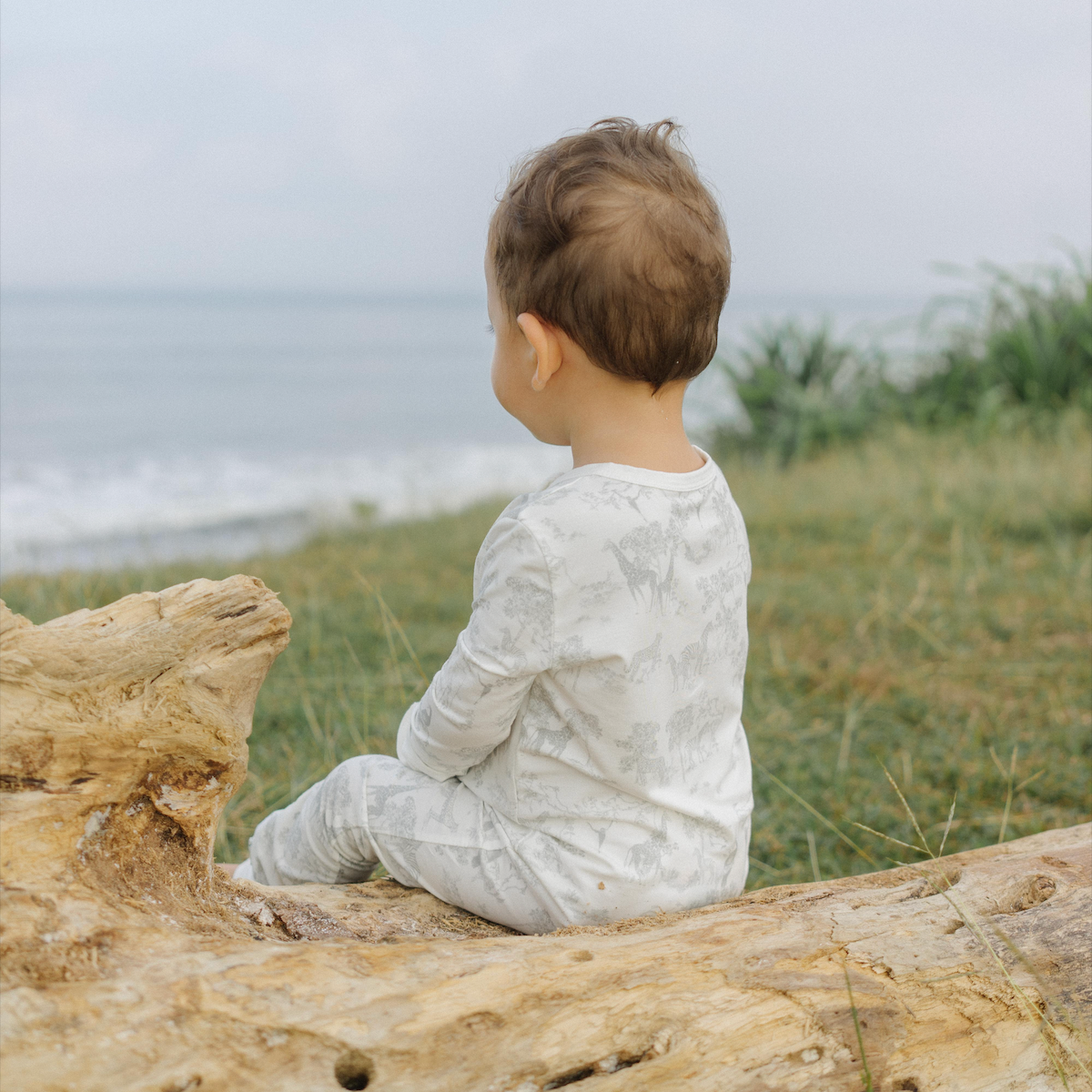 Safari Blue Sleepsuit