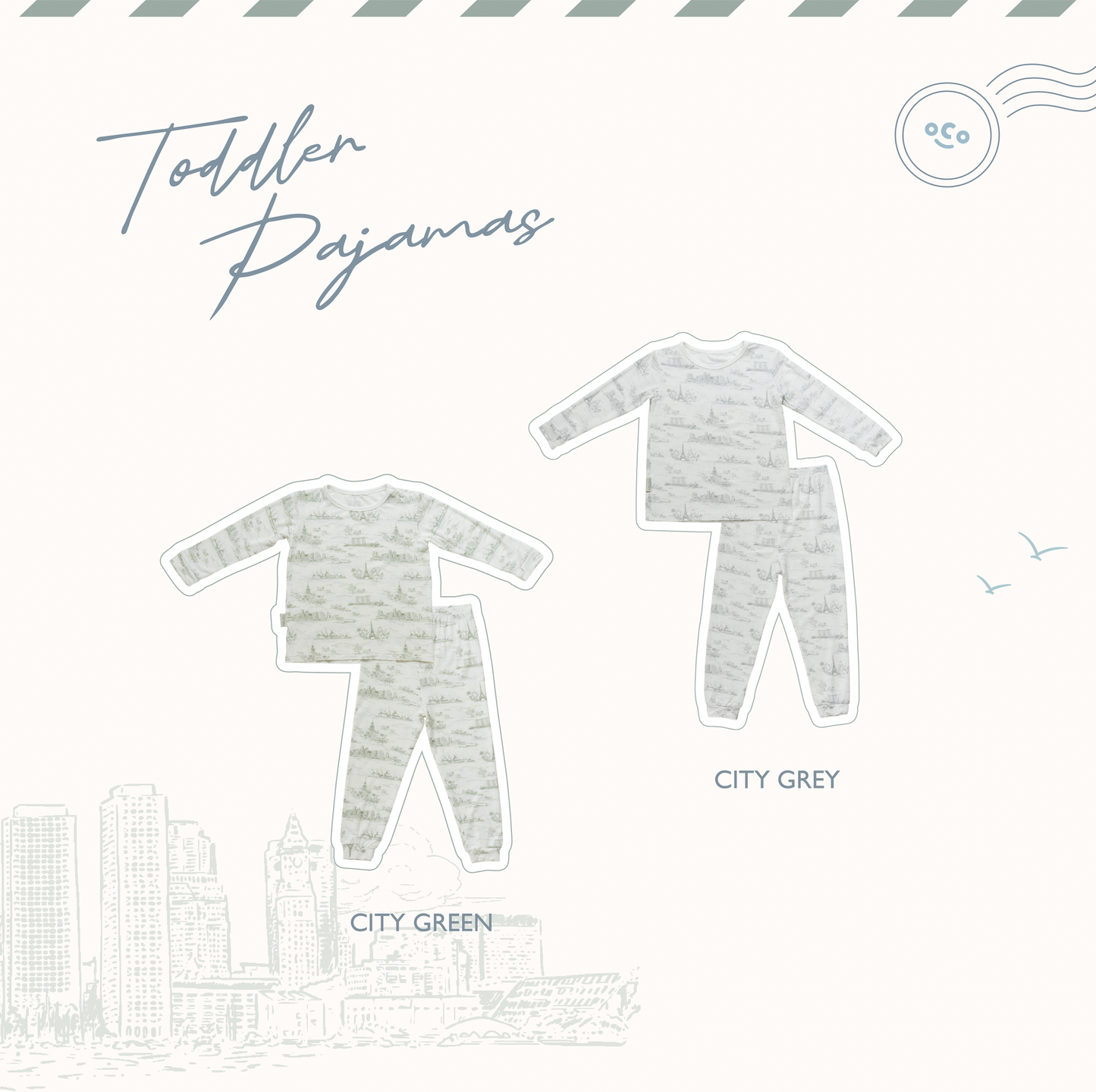 Cityscape Toddler Pajamas