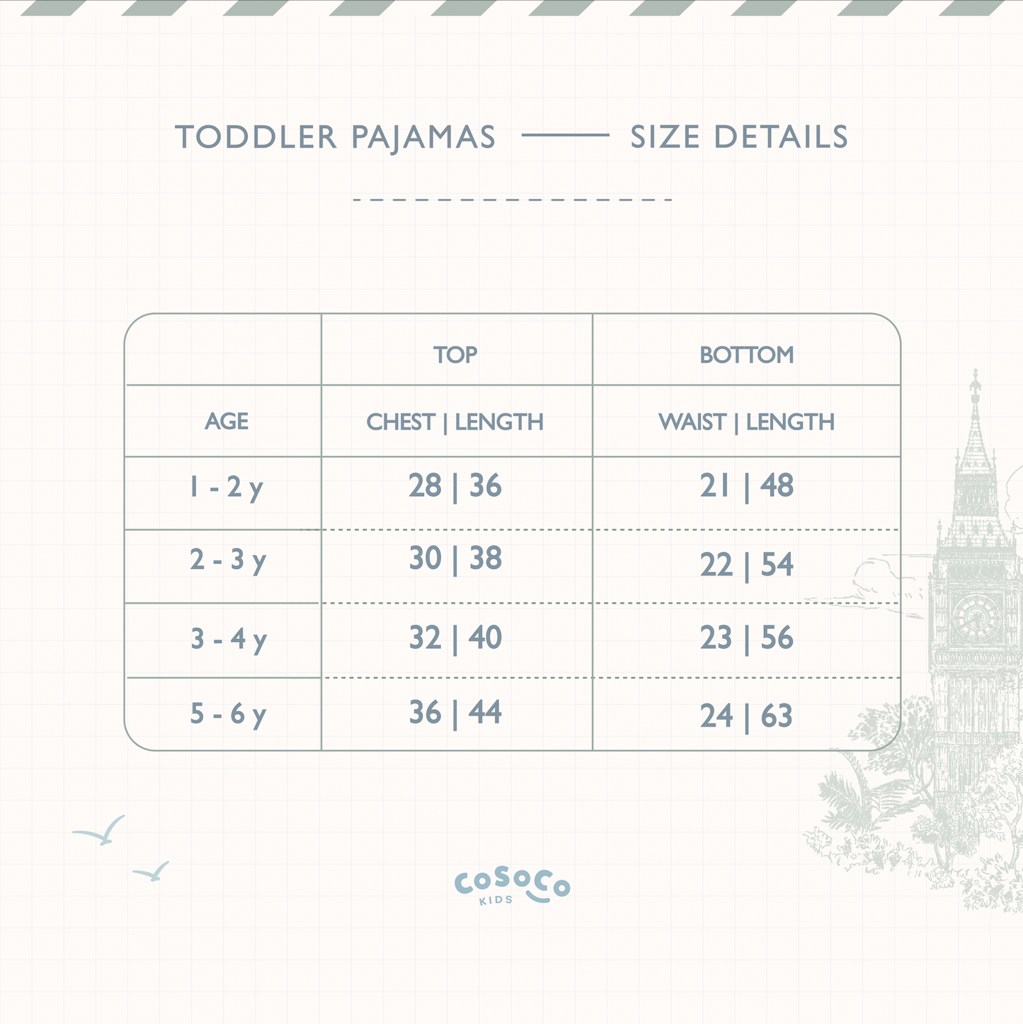 Cityscape Toddler Pajamas