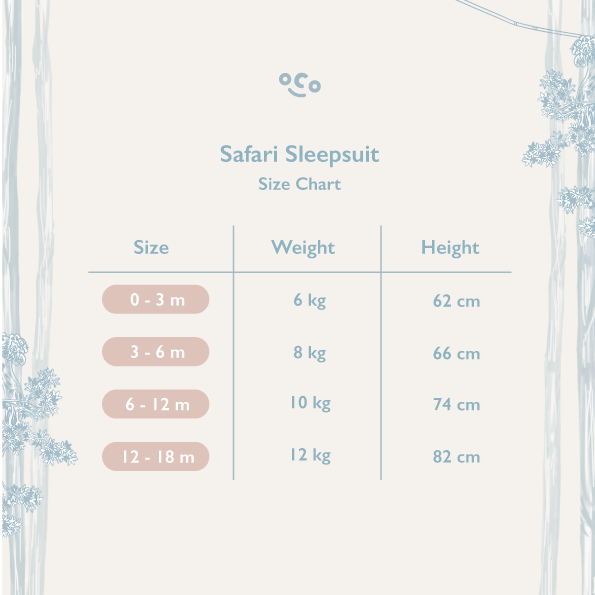 Safari Blue Sleepsuit