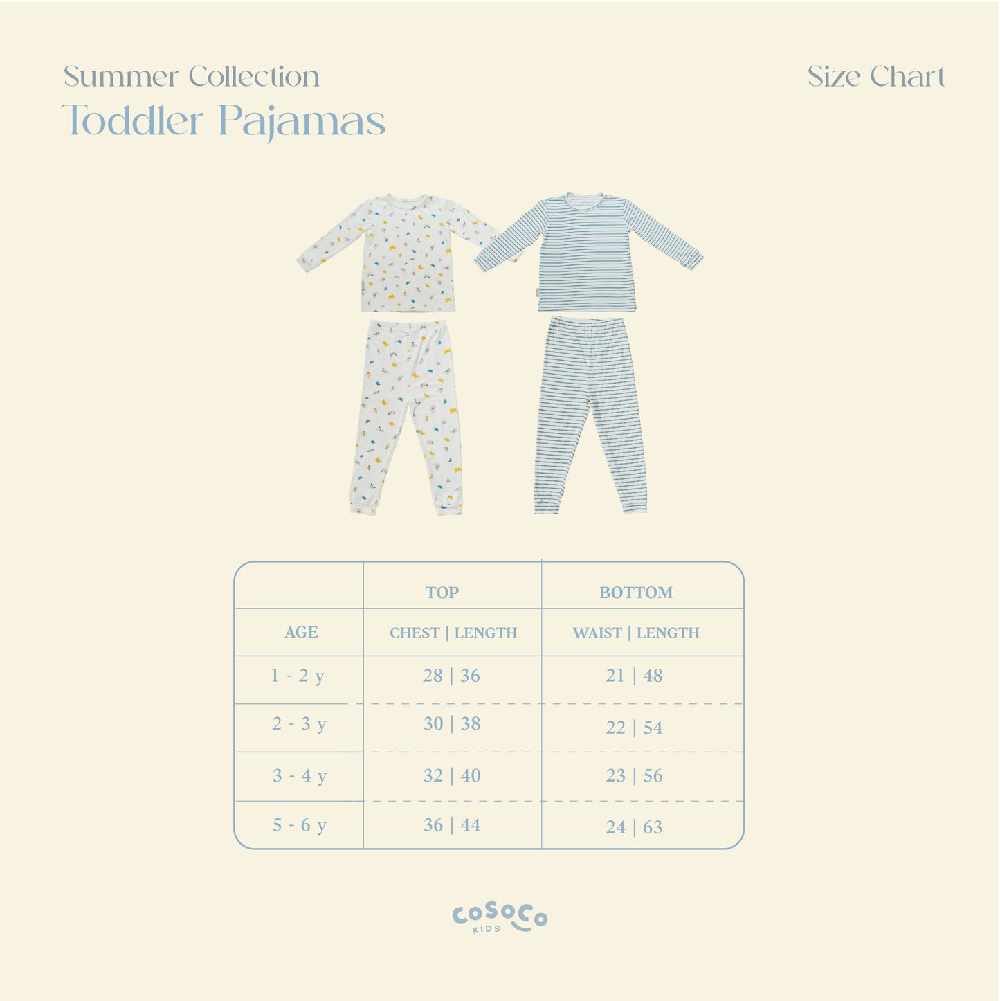 Summer Toddler Pajamas