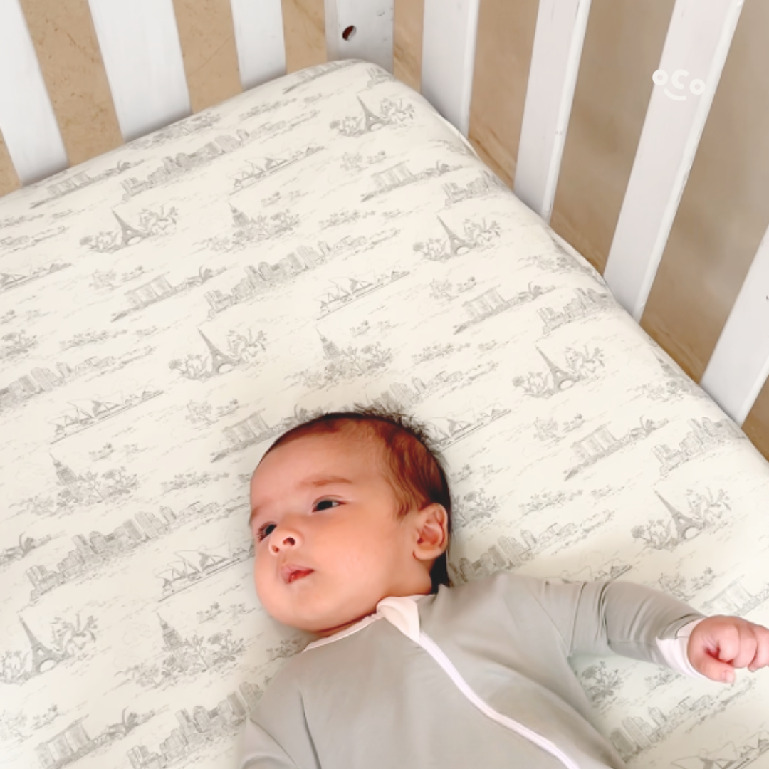 Cityscape Crib Sheet