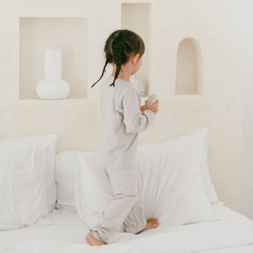 Modern Neutral Toddler Pajamas