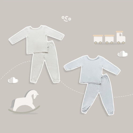 Modern Neutral Toddler Pajamas