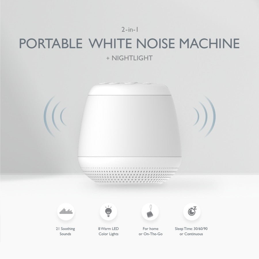 Portable White Noise Machine + Nightlight