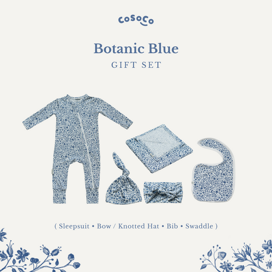 Botanic Blue Newborn Essential Set