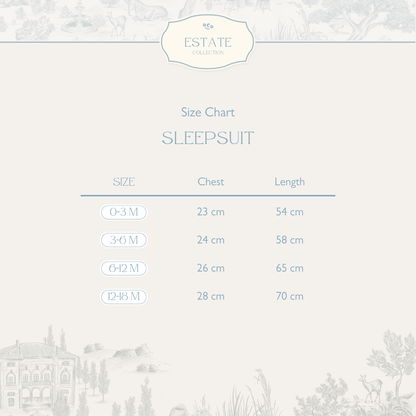 Estate Blue Sleepsuit