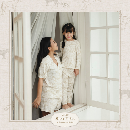 Adult Pajamas Equestrian Toile (S-M)