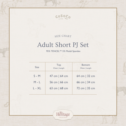 Adult Pajamas Jungle Toile (S-M)