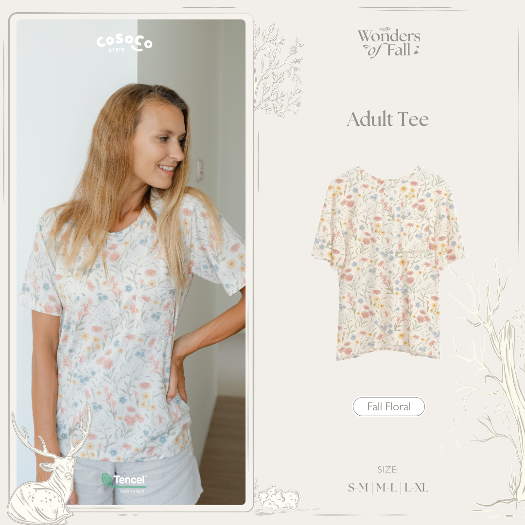 Adult Fall Floral Tee