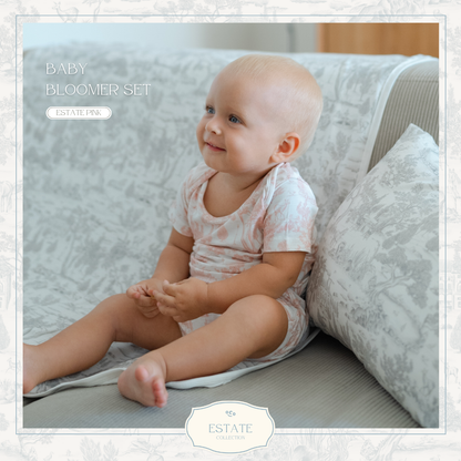 Estate Grey Baby Bloomer Set
