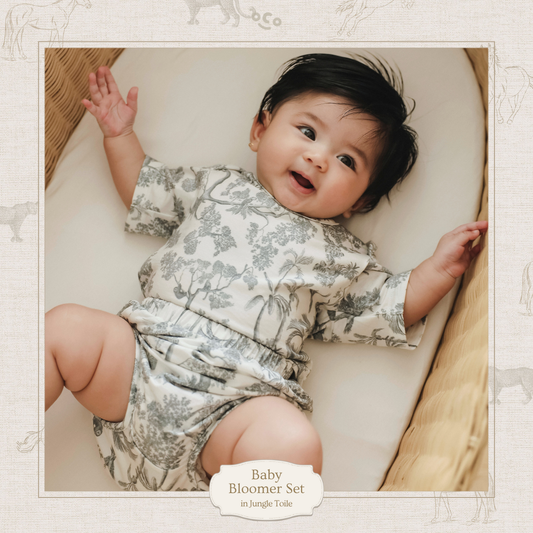 Jungle Toile Baby Bloomer Set