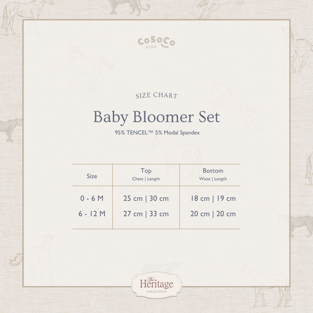 Equestrian Toile Baby Bloomer Set