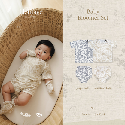 Jungle Toile Baby Bloomer Set