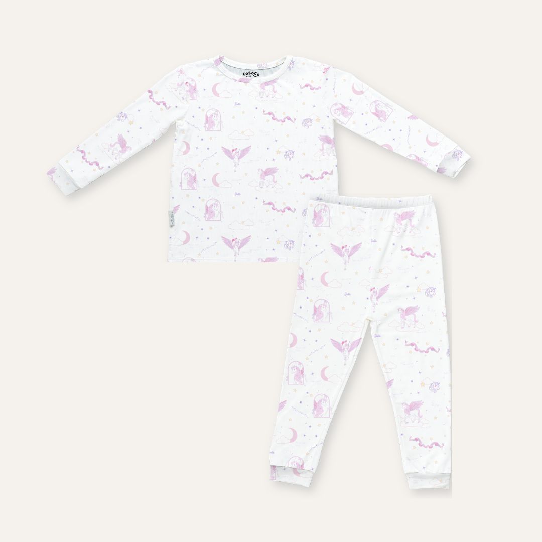 Barbie Kids Pajamas in Unicorn Skies