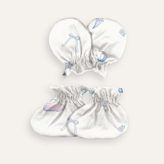 Barbie Mittens and Booties in Rainbow Dreams