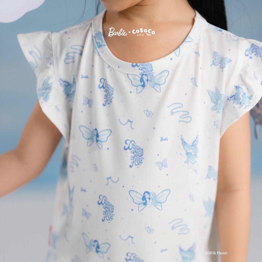 Barbie Ruffle Short Set in Pixie Wish