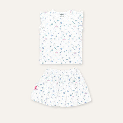 Barbie Ruffle Skort Set in Rainbow Dreams
