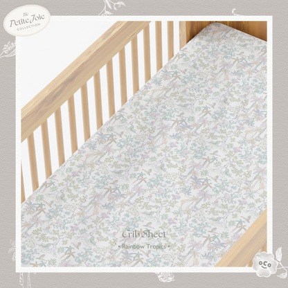 Rainbow Tropics Cribsheet (up to 70 x 140 cm)