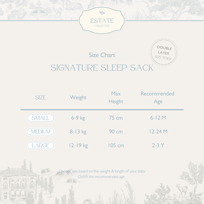 Estate Blue Signature Sleep Sack (0.5 TOG)