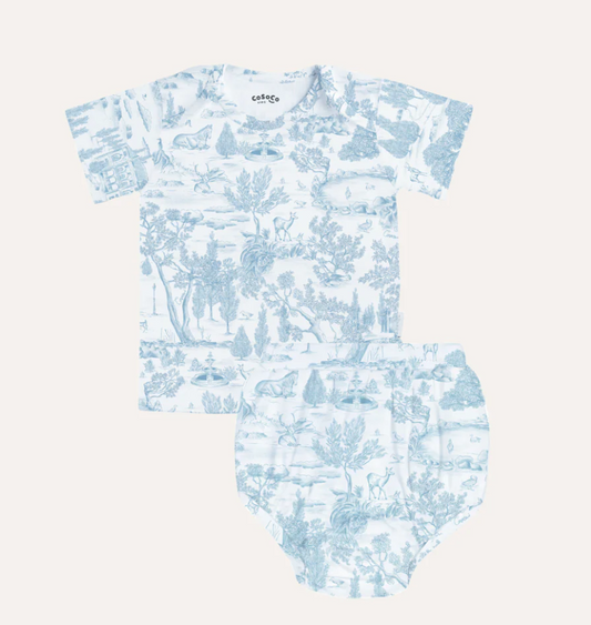 Estate Blue Baby Bloomer Set