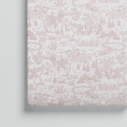 Estate Pink Cribsheet (up to 70 x 140cm)