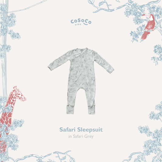 Safari Grey Sleepsuit