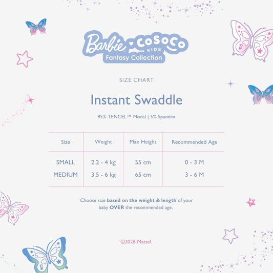 Barbie Instant Swaddle in Iconic Diamond