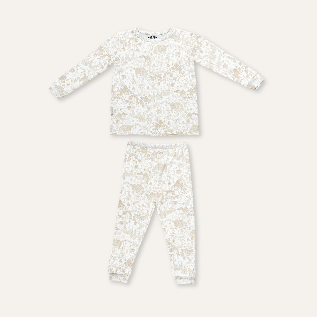 Equestrian Toile Kids Pajamas