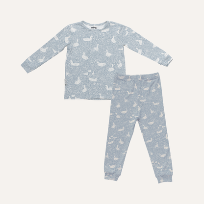 Kids Pajamas in Duck Blue