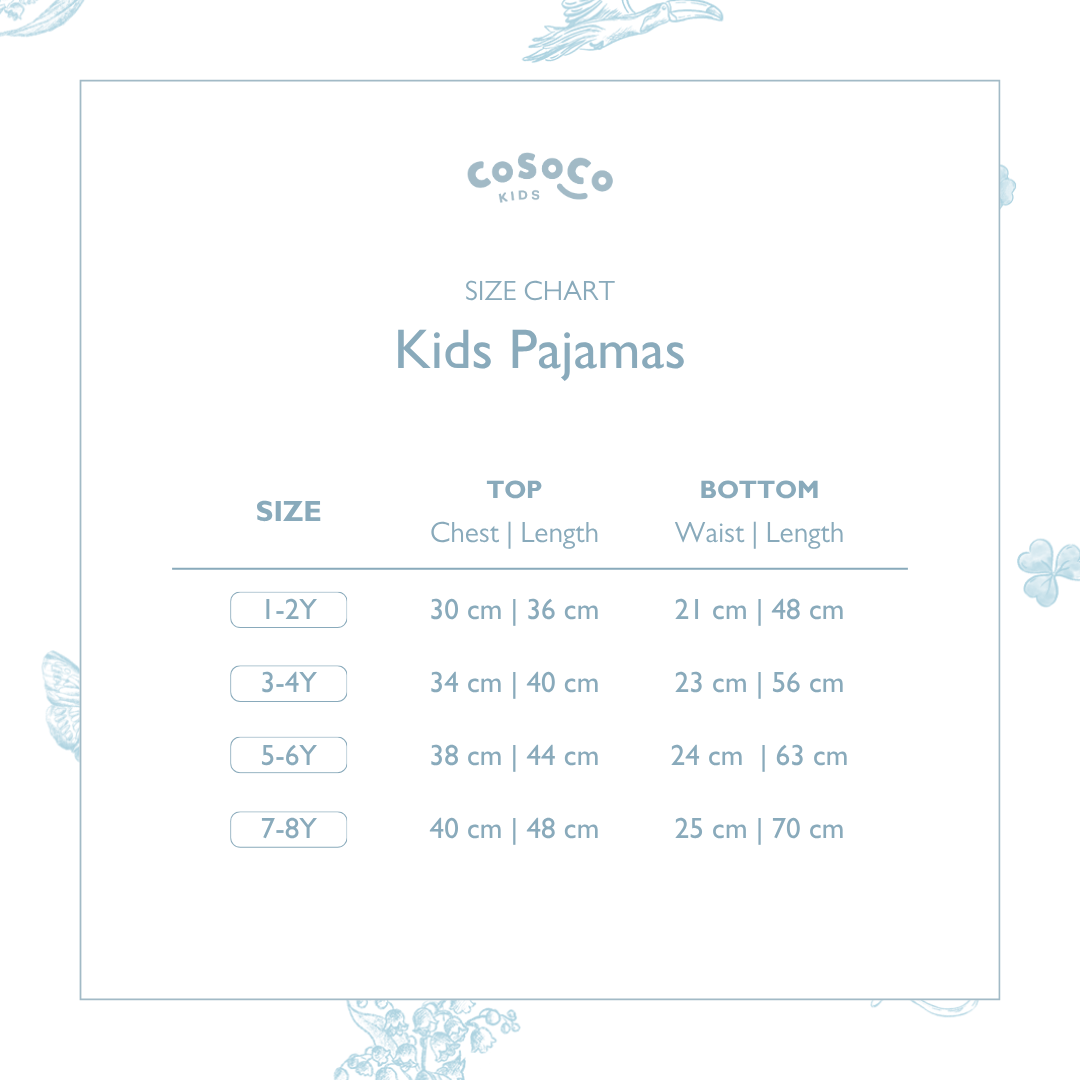 Kids Pajamas in Duck Blue