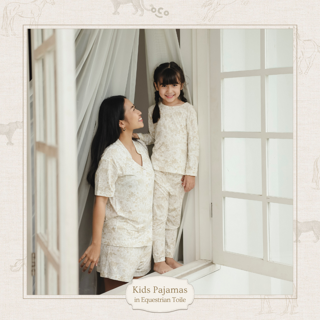 Equestrian Toile Kids Pajamas