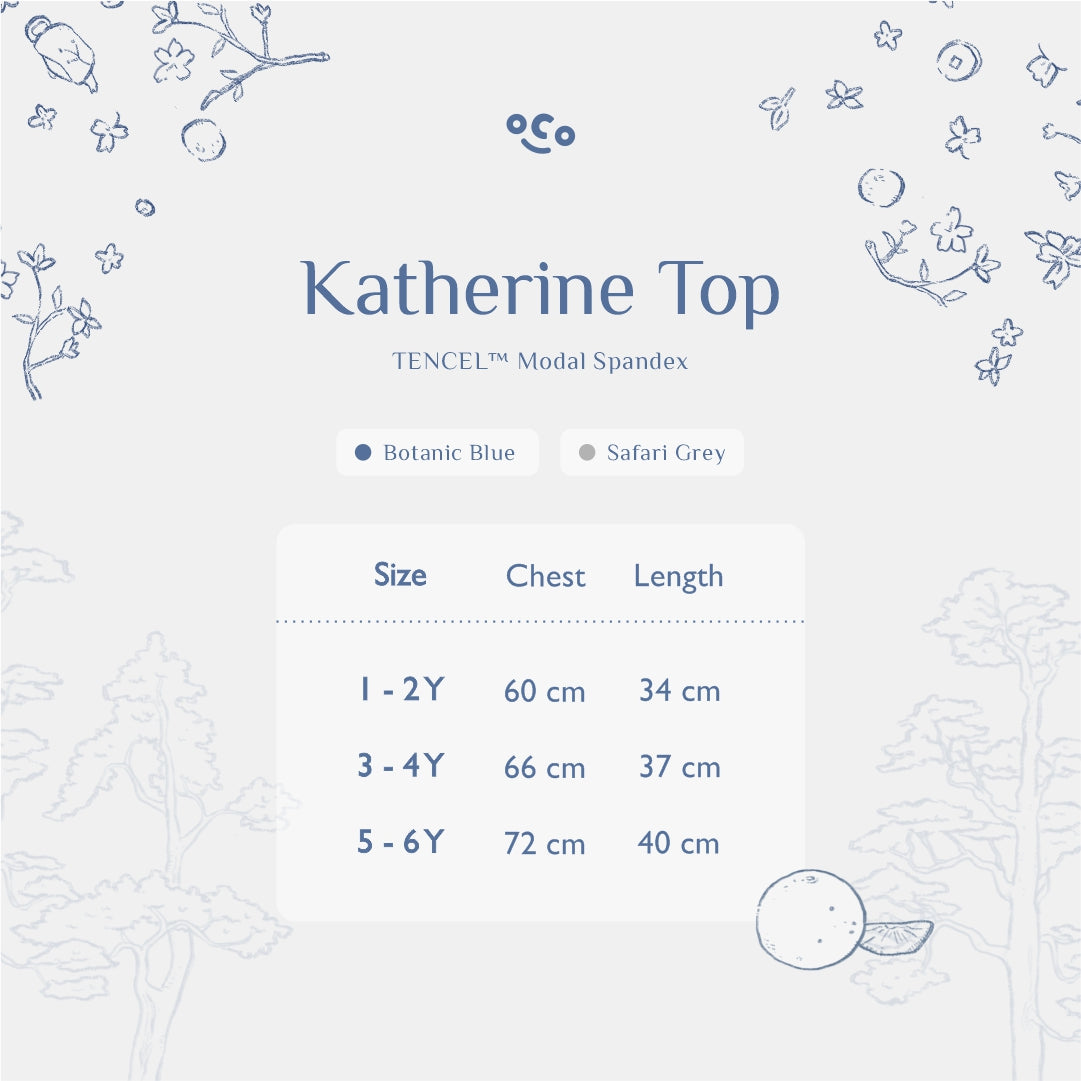 Botanic Blue Katherine Top