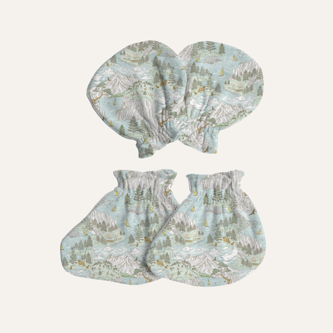 Baby TENCEL™ Mittens and Booties